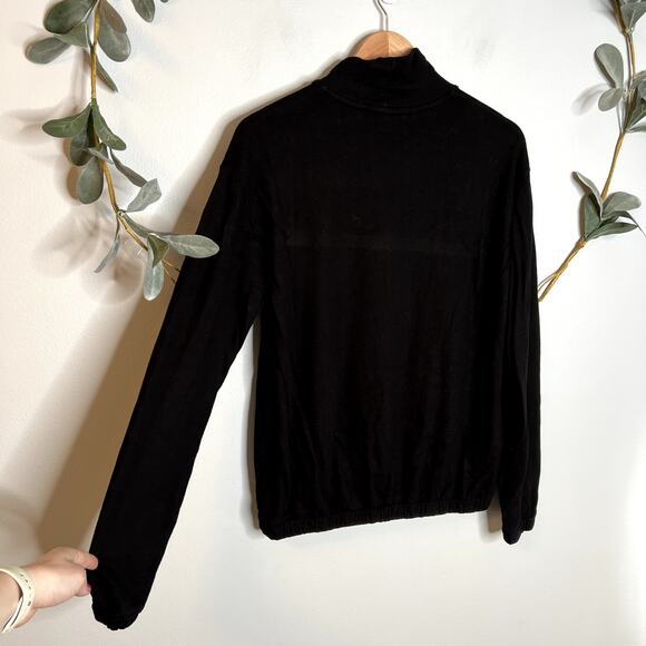 Sundry Black Mock Neck Sweatshirt - Picture 5 of 5
